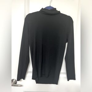Black mock turtleneck sweater size 2 black
